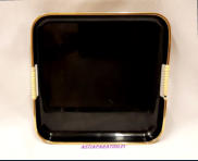 Retro muovinen tarjotin,mitat n.25 cm X 25 cm,1kpl,12�