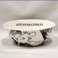 ARABIA, Muumikulho Seikkailu,Moomin Bowl, Adventure (2009-2013),Design:Tove Slotte-Elevant,Korkeus n. 5.5 cm, halkaisija n. 15 cm, 5 kpl,34�/kpl,( Tuote nro 213M )'