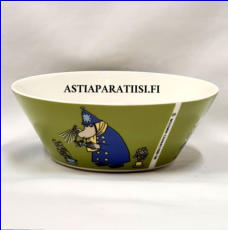 ARABIA, Muumikulho Poliisimestari,Moomin Bowl, Inspector (2009-2015),Design:Tove Slotte-Elevant,Korkeus n. 5.5 cm, halkaisija n. 15 cm, 0 kpl,( Tuote nro 212M )'