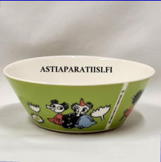 ARABIA, MuumikulhoTiuhti ja Viuhti vanha,Moomin Bowl  Thingumy ja Bob Old (2006-2017),Design:Tove Slotte-Elevant,Korkeus n. 5.5 cm, halkaisija n. 15 cm, 0 kpl,( Tuote nro 215M )'