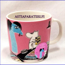 ARABIA,Muumimuki Pid� vedet siistin� (H�ll Vattnen Rent),Moomin Mug, Keep Waters Clean (2015),Design:Tove Slotte-Elevant,Korkeus n. 8 cm, halkaisija n. 8 cm, 0 kpl, ( Tuote nro 169M )