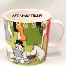 ARABIA,Muumimuki Kes�teatteri, kes�kausimuki ,Moomin Mug, Summer Theatre (summer season mug 2017),Design:Tove Slotte-Elevant,Korkeus n. 8 cm, halkaisija n. 8 cm, 0 kpl, ( Tuote nro 175M )