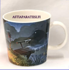 ARABIA,Muumimuki Yksin kotona,Moomin Mug Night of the Groke (2019),Design:Tove Slotte-Elevant,Korkeus n. 8 cm, halkaisija n. 8 cm, 0 kpl, ( Tuote nro 177M )
