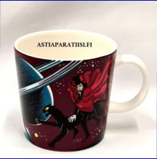 ARABIA,Muumimuki hobgoblin ,Moomin Mug,Hobgoblin,Design:Tove Slotte-Elevant,Korkeus n. 8 cm, halkaisija n. 8 cm, 0 kpl, ( Tuote nro 182M )