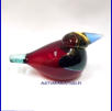 IITTALA, Kuningatarkalastaja Lasilintu / Queen Fisher Bird,Year, 2005-2007 ,Design: Oiva Toikka Nuutajärvi,Signeerattu / Signature,II kakkoslaatu,mitat n.16,5 cm x 8,5 cm, 0kpl, ( Tuote nro / Item #107T)
