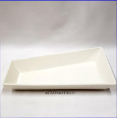 ARABIA,  ABC valkoinen tarjoiluastia,pituus 28 cm,leveys 10,2 -17 cm 1 kpl,38�/kpl ( Tuote nro 125R )