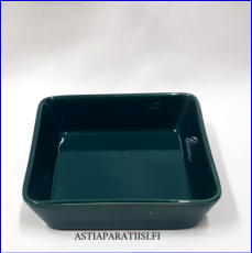 ARABIA,Kilta.vihre� neli�vati, BA malli, Design:Kaj Franck,Korkeus n. 4 cm, leveys 13,5 cm x 13,5 cm,2 kpl,  28 �/kpl ( Tuote nro 151R )