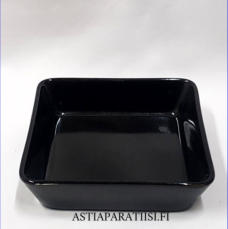 ARABIA,Kilta.musta neli�vati, BA malli, Design:Kaj Franck,Korkeus n. 4 cm, leveys 13,5 cm x 13,5 cm,1 kpl,  28 �/kpl ( Tuote nro 153R )