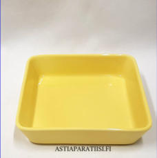 ARABIA,Teema.keltainen neli�vati, BA malli, Design:Kaj Franck,Korkeus n. 4 cm, leveys 15 cm x 15 cm,5 kpl,  32 �/kpl ( Tuote nro 157R )