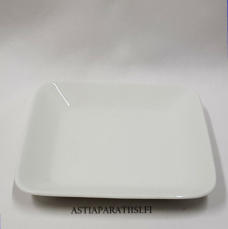 ARABIA,Teema.valkoinen neli�vati, BA malli, Design:Kaj Franck,Tuotannossa 1953-1975,Korkeus n. 2,3 cm, leveys 13,5 cm x 13,5 cm,2 kpl,  24 �/kpl ( Tuote nro 159R )