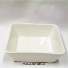 ARABIA,Teema.valkoinen neli�vati, BA malli, Design:Kaj Franck,Tuotannossa 1953-1975,Korkeus n. 5,5 cm, leveys 16,5 cm x 16,5 cm,0 kpl,   ( Tuote nro 161R )