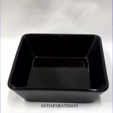 ARABIA,Kilta.musta neli�vati, BA malli, Design:Kaj Franck,Tuotannossa 1953-1975,Korkeus n. 5,5 cm, leveys 16,5 cm x 16,5 cm,0 kpl,   ( Tuote nro 164R )