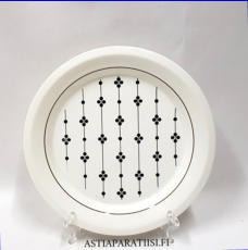 ARABIA, 	Kartano salaattilautanen,Design: Esteri Tomula ( koriste ), Peter Winquist ( malli ),Tuotannossa 1973-1976,leveys n. 20 cm,2 kpl, 24/kpl ( Tuote nro 196R )
