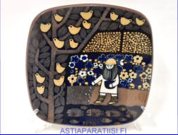 ARABIA, Vuosilautanen 1976,Design:Raija Uosikkinen,halkaisija .n. 20,5 cm X20,5 cm, 1kpl. 120/kpl,( Tuote nro 103AM )