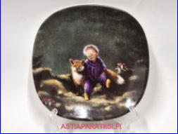 ARABIA, Syd�nyst�v� koristelautanen Kettu, N:O 3,Design:Sussi Anna �berg,1990-luku,Mitat Korkeus n. 12 cm, leveys n. 12 cm,1kpl.45�/kpl,( Tuote nro 179AM )