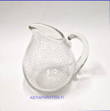 NUUTAJ�RVI LASI,kermakko, Design:Gunnel Nyman,Kermakko korkeus:n.9,8 cm, Halkaisija n.3,5 cm, 1kpl,85�/kpl, ( Tuote nro / Item #132S )