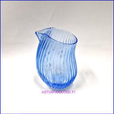 IITTALA, Lasi kaadin / kermakko, Gluck,Design:Kati Tuominen-Niittyl�, 1993-luku,Kermakko korkeus:n. 12,5 cm, Halkaisija: n.6,5 cm,70� ( Tuote nro / Item #172 S )