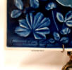ARABIA,Taidekeramiikka Reliefi Seinätaulu,Sininen lasite,Design:Gunvor Olin-Grönqvist,signeerattu,mitat  korkeus n.35 cm Halkiasija n.35 cm 489€ ( Tuote nro / Item #107F )